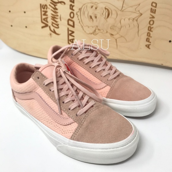 NWT VANS Old Skool Peach 🍑 White W AUTHENTIC - Picture 6 of 8